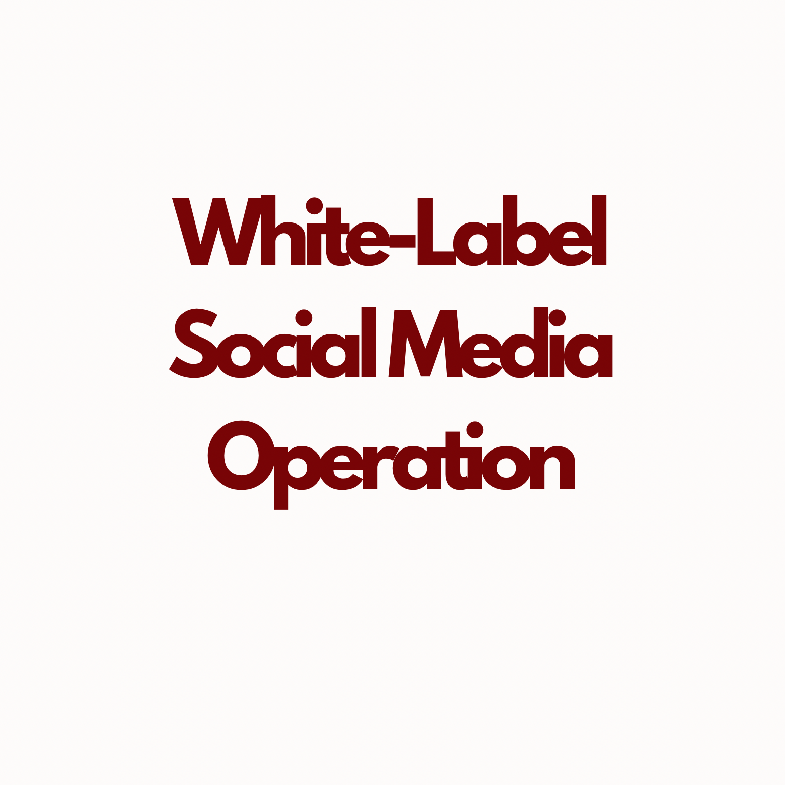 White‑Label Social Media Operation
